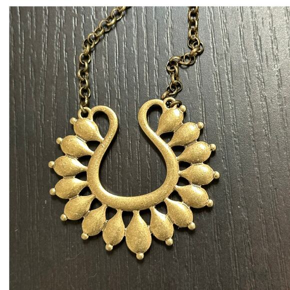 Premier Designs Lotus Long Necklace and Pierced Earrings Combination NWT - Picture 2 of 7